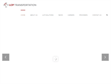 Tablet Screenshot of lcptransportation.com